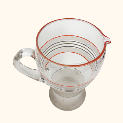 Vintage 1950s Lemonade Pitcher and Glasses Set 7pc