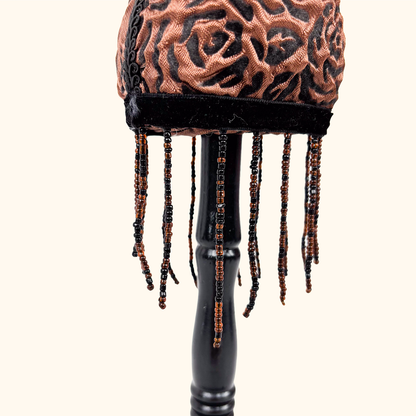 Brown Rose Fabric Mannequin Jewellery Stand