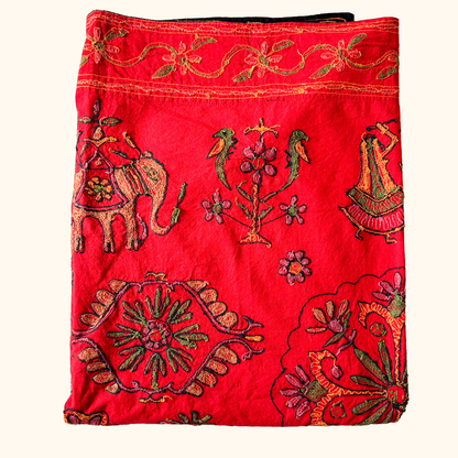 Embroidered Folk Art Tapestry