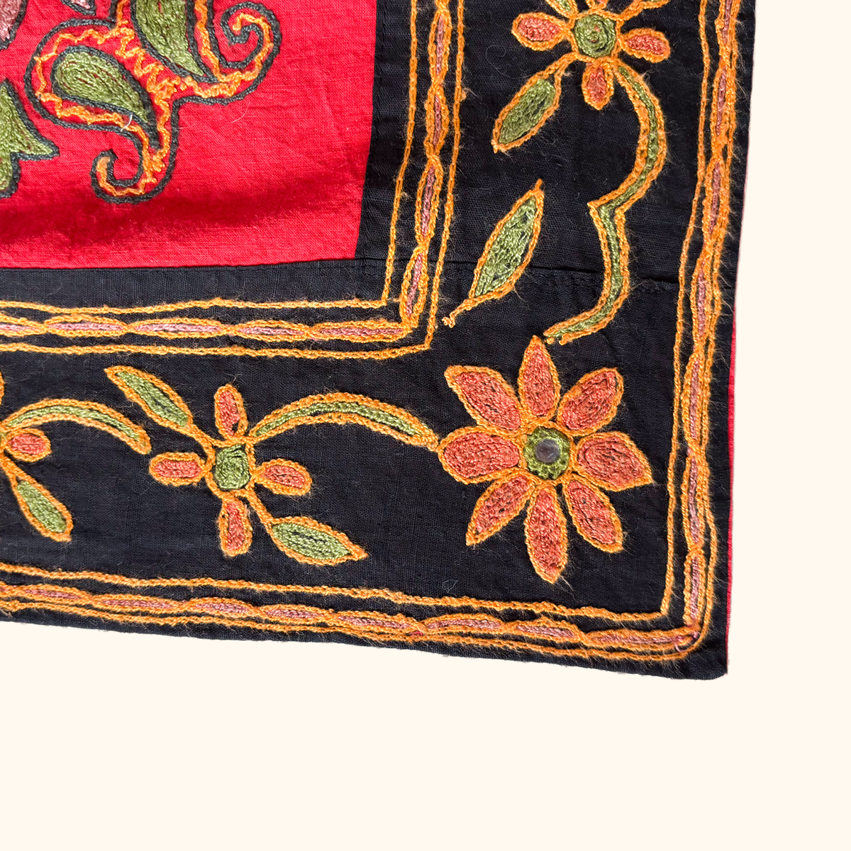 Embroidered Folk Art Tapestry