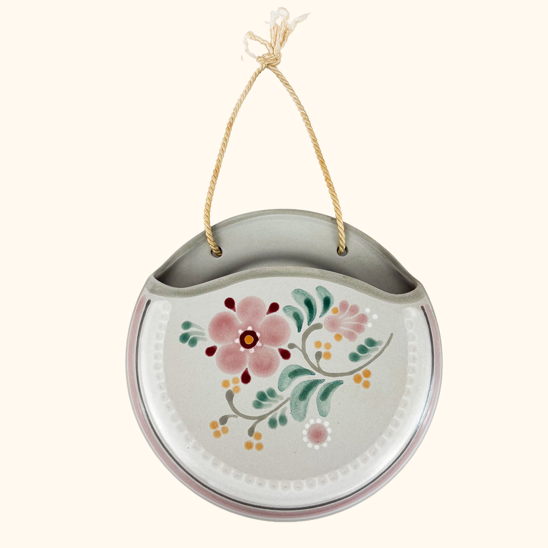 Porta Celi Spanish Pottery Floral Wall Pocket