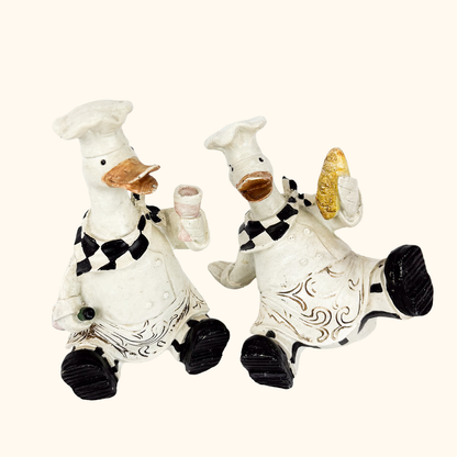 Duck Chef Kitsch Ornaments Shelf Décor