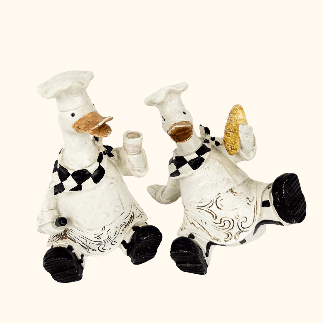 Duck Chef Kitsch Ornaments Shelf Décor