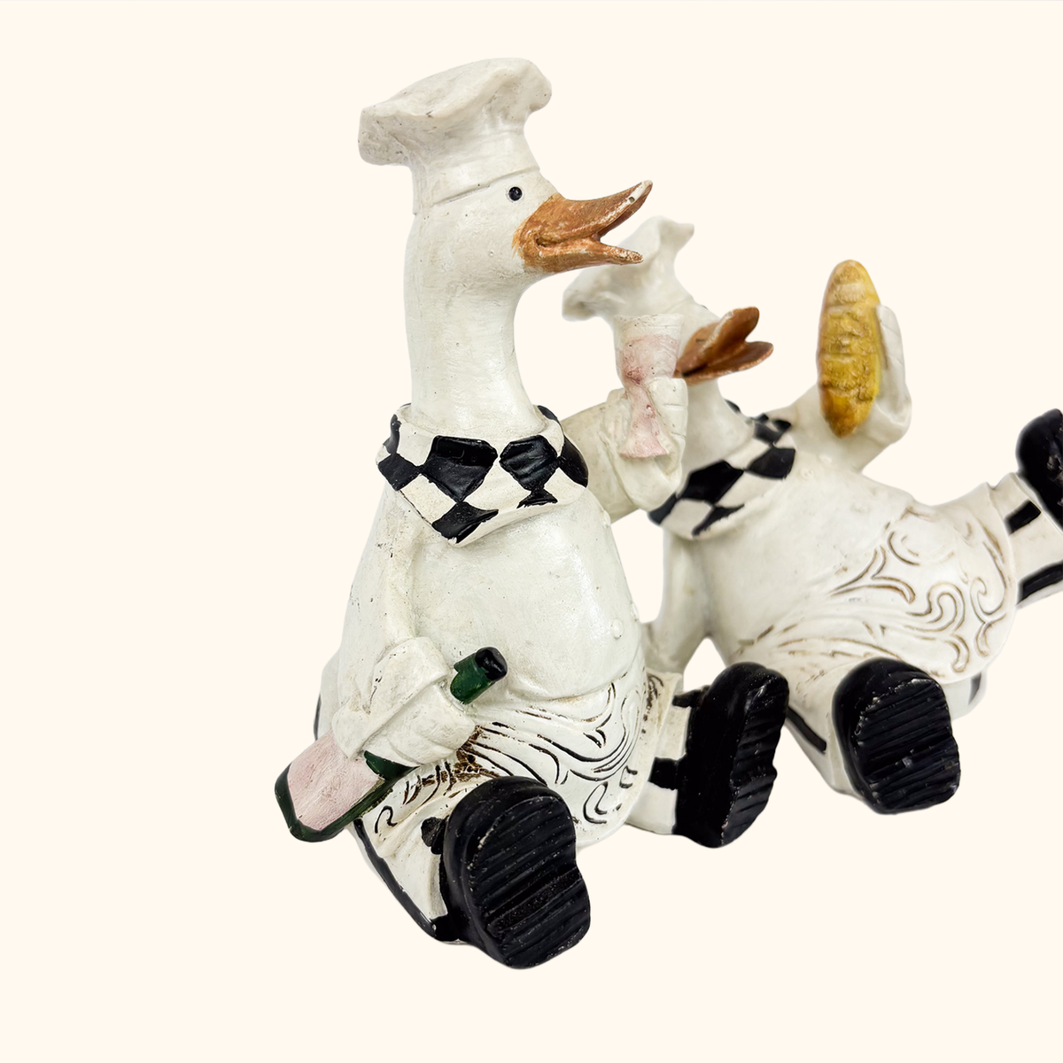 Duck Chef Kitsch Ornaments Shelf Décor