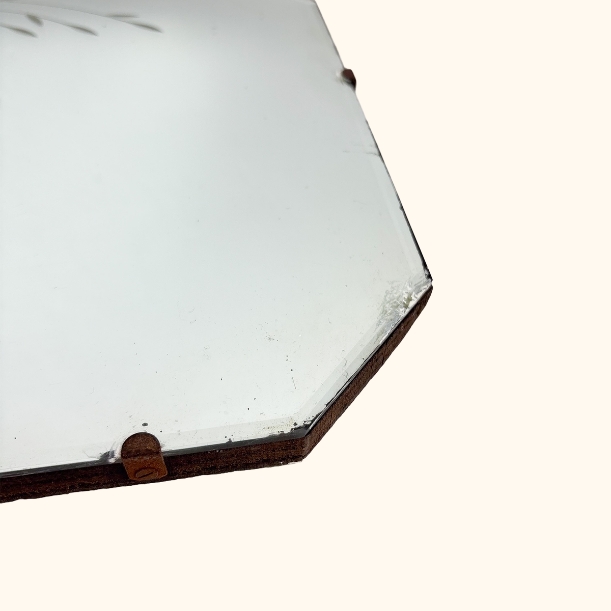 Art Deco Style Reverse Etched Frameless Mirror