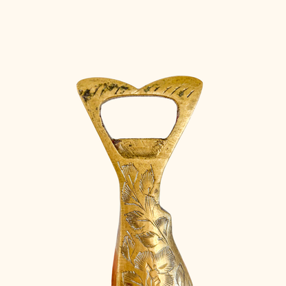 Solid Brass Fish Bottle Opener