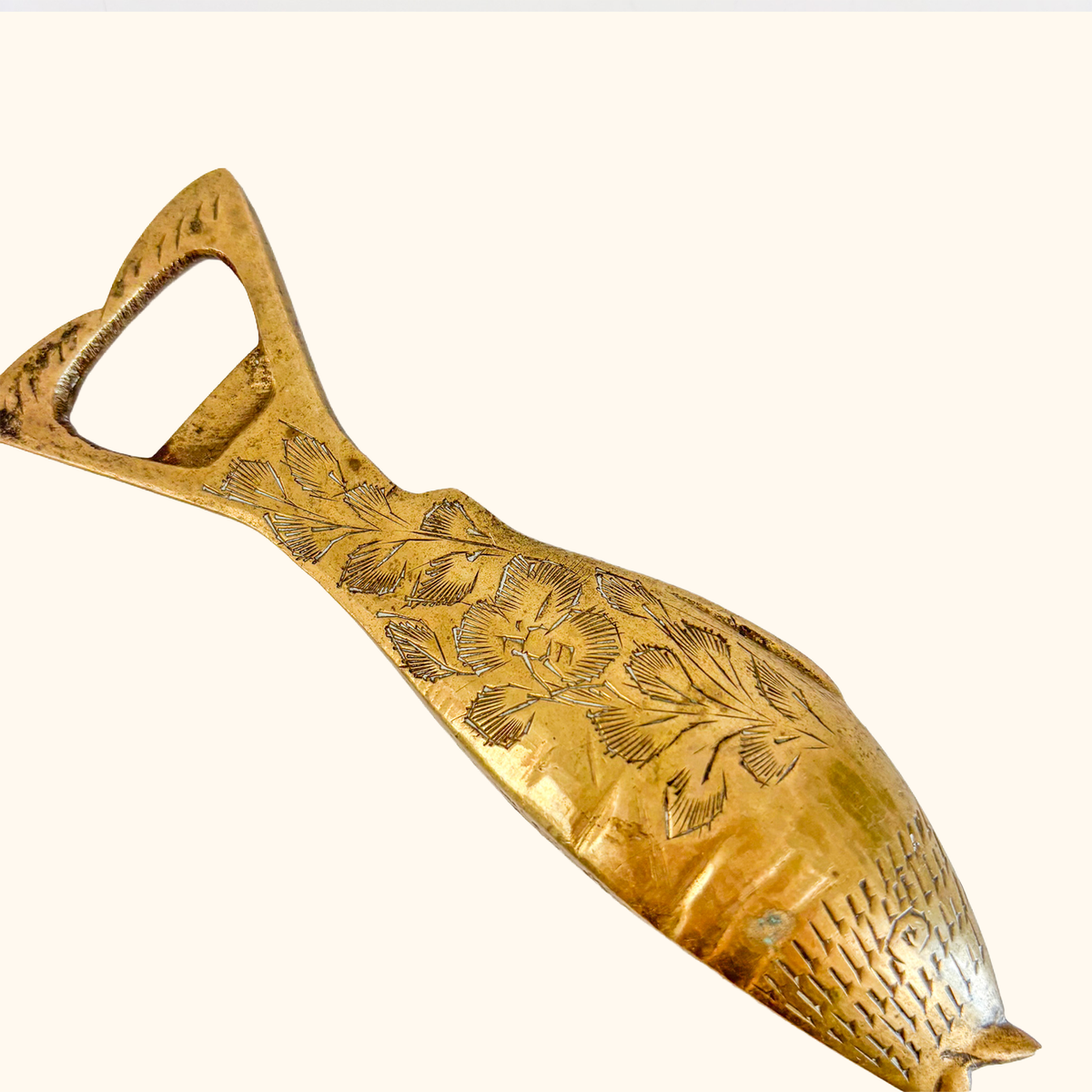 Solid Brass Fish Bottle Opener