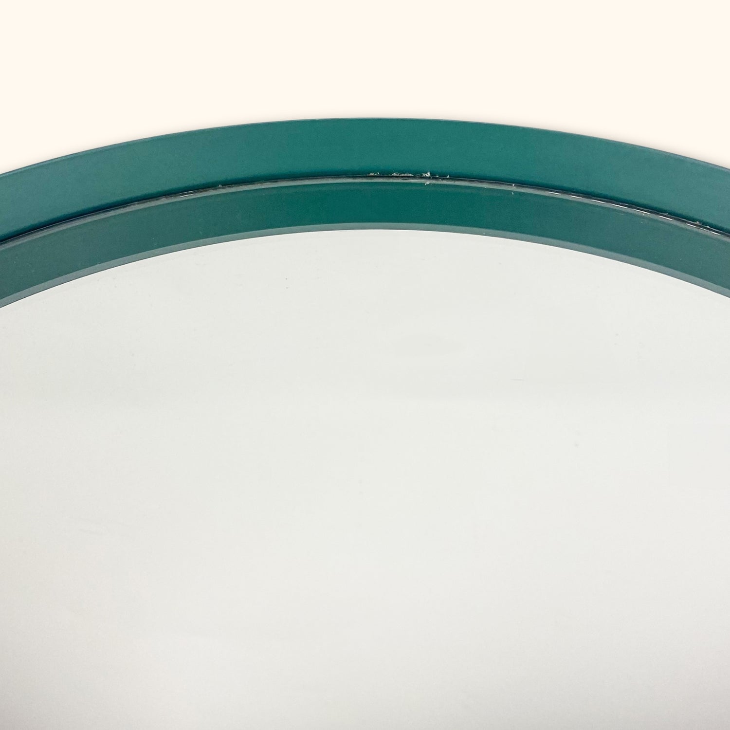 Teal Circle Mirror Tray -  - Trays