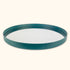 Teal Circle Mirror Tray -  - Trays