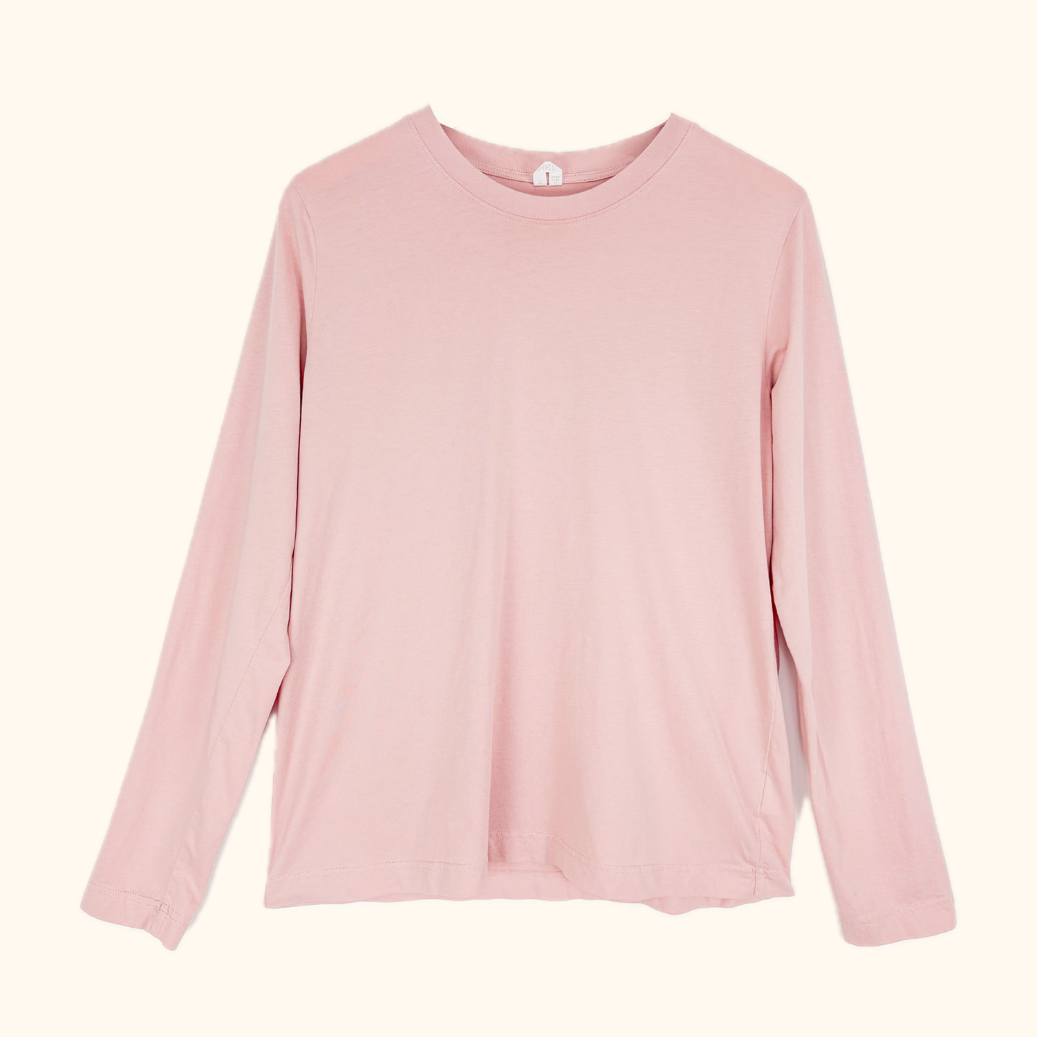 Arket Light Pink 100% Cotton Long Sleeve Top - Size Large -  - Tops &amp; Shirts