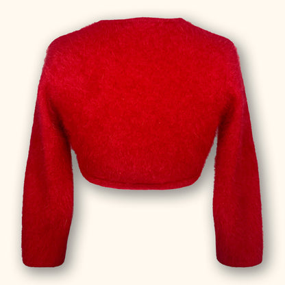 Monsoon Red Cropped Cardigan - Size 12 -  - Coats &amp; jackets